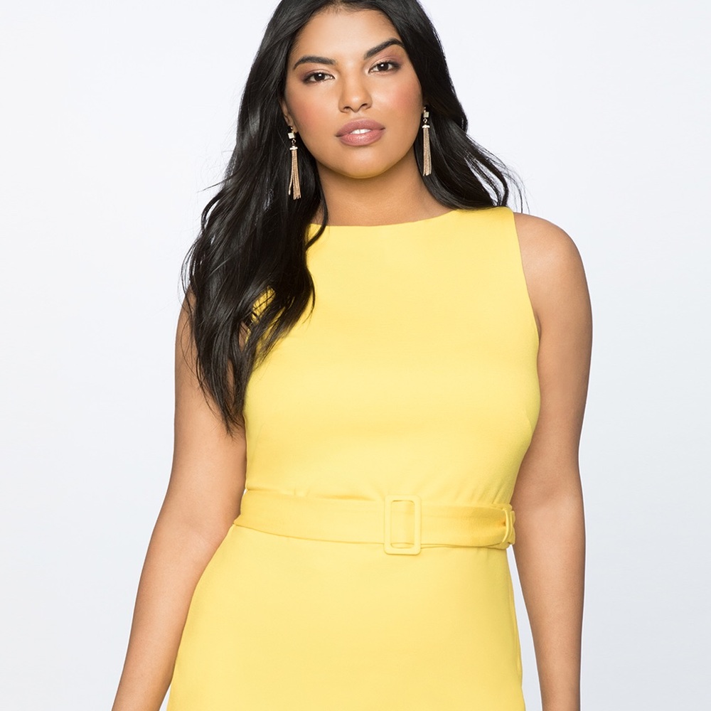 NWT Eloquii Belted Sheath Dress